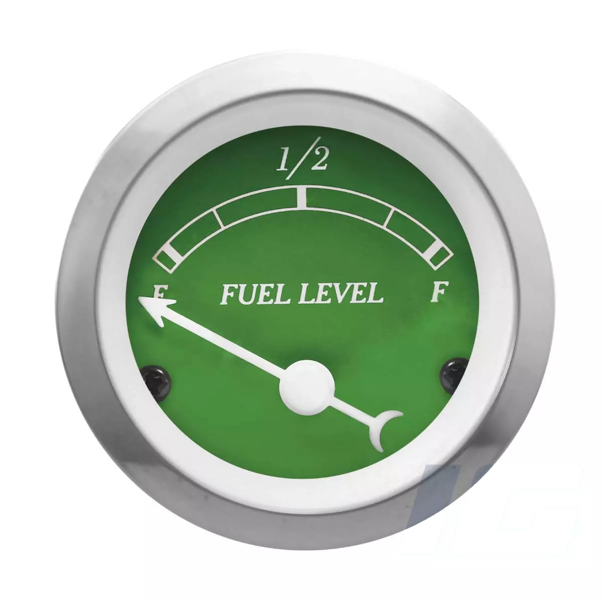 Black Face White Needle - Fuel Level Gauge